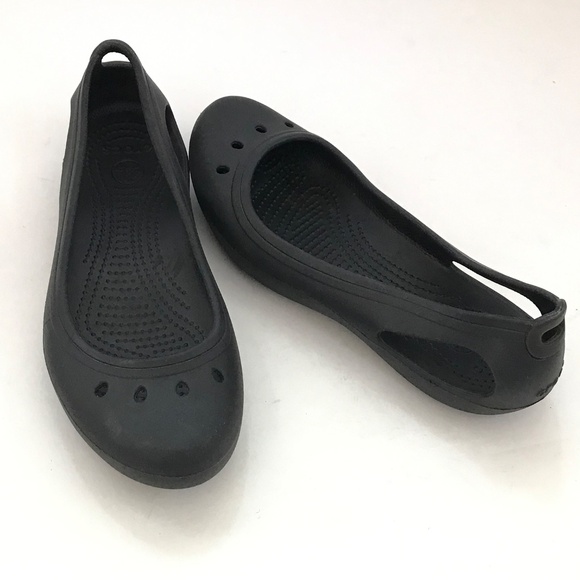 CROCS Kadee Ballet Flats Black Slip On Flats Women’s Size 9 - Picture 12 of 15